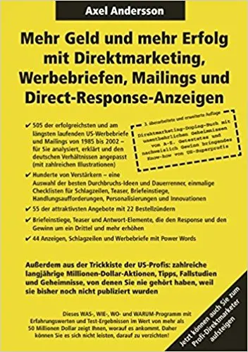Mehr Geld und mehr Erfolg mit Direktmarketing, Werbebriefen, Mailings – Buch kaufen
