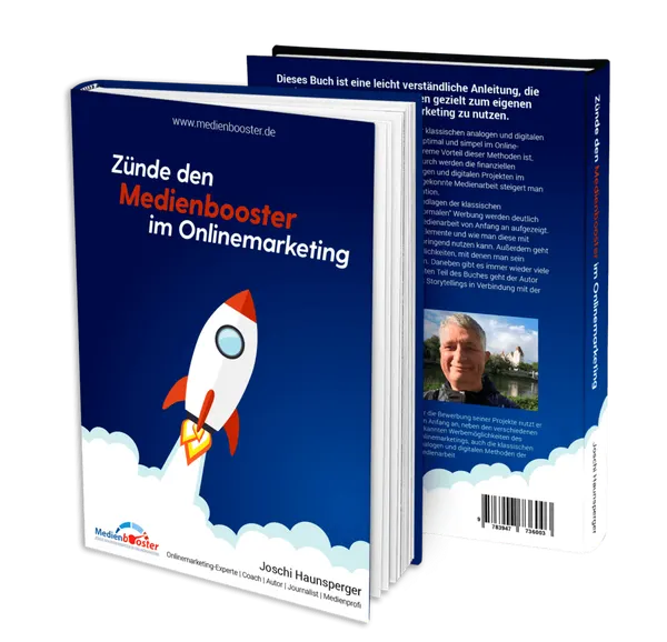 Gratis-Buch: Zünde den Medienbooster im Onlinemarketing